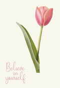 Believe in Yourself – Minimal Floral Art Print