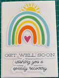 Joyful Rainbow Get Well Soon Card