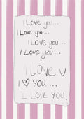 “I Love You” Handwritten Illustration – Digital Download or Fine Art Print (Up to A3)