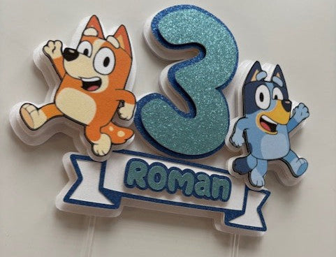 Bluey Cake Topper