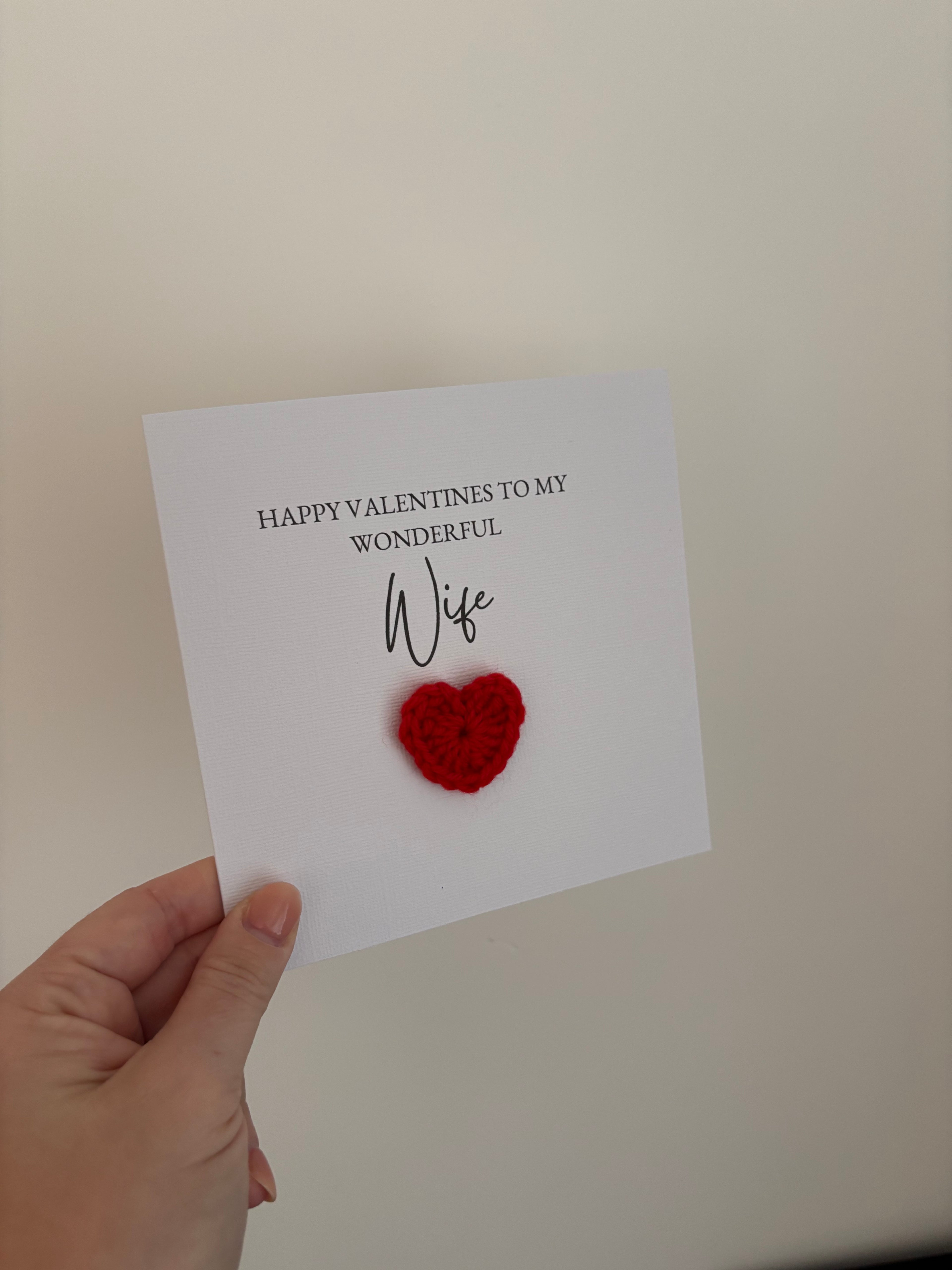 Wife Valentine’s 6x6” card