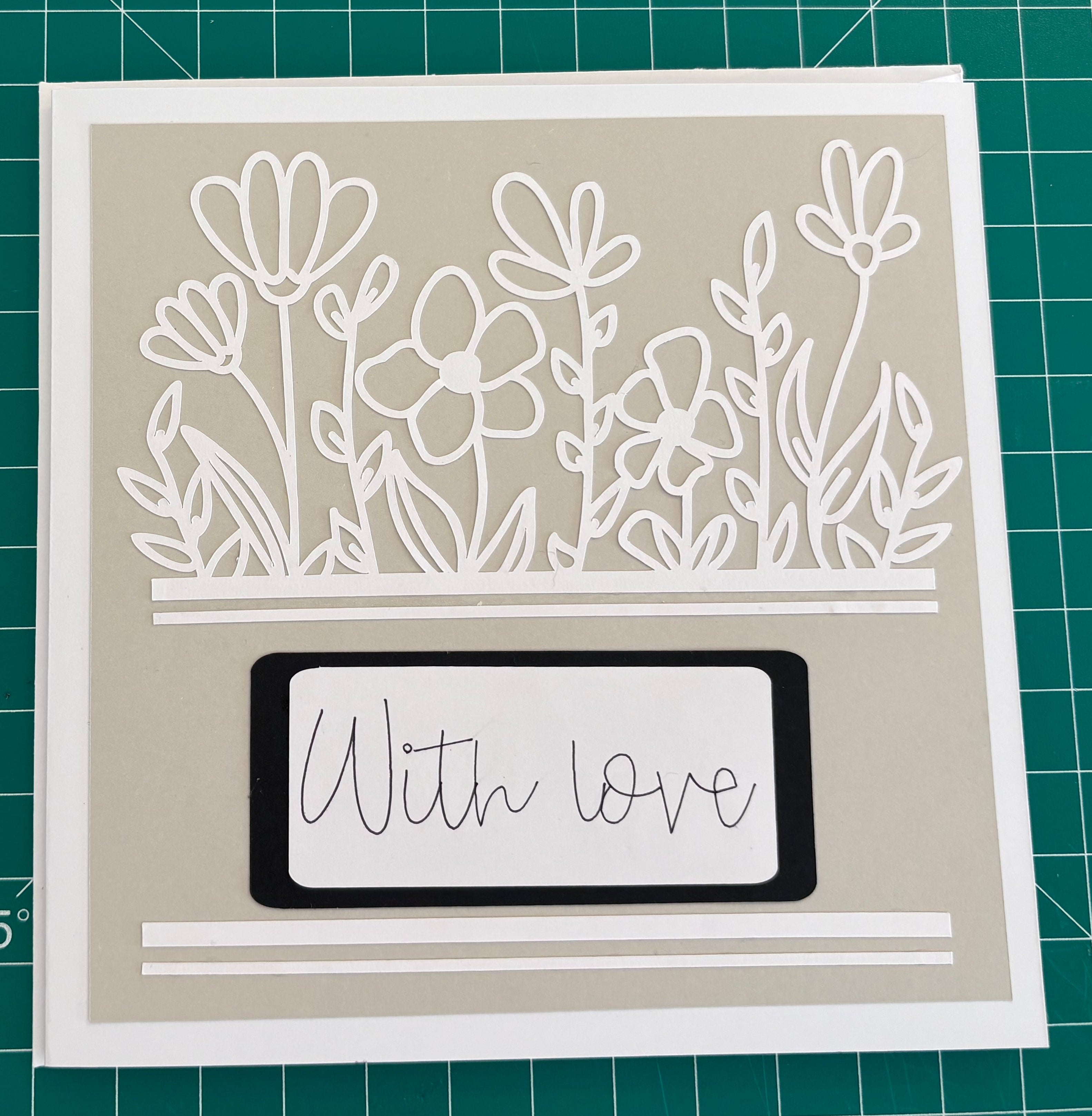 Minimalist Flower Scene Card