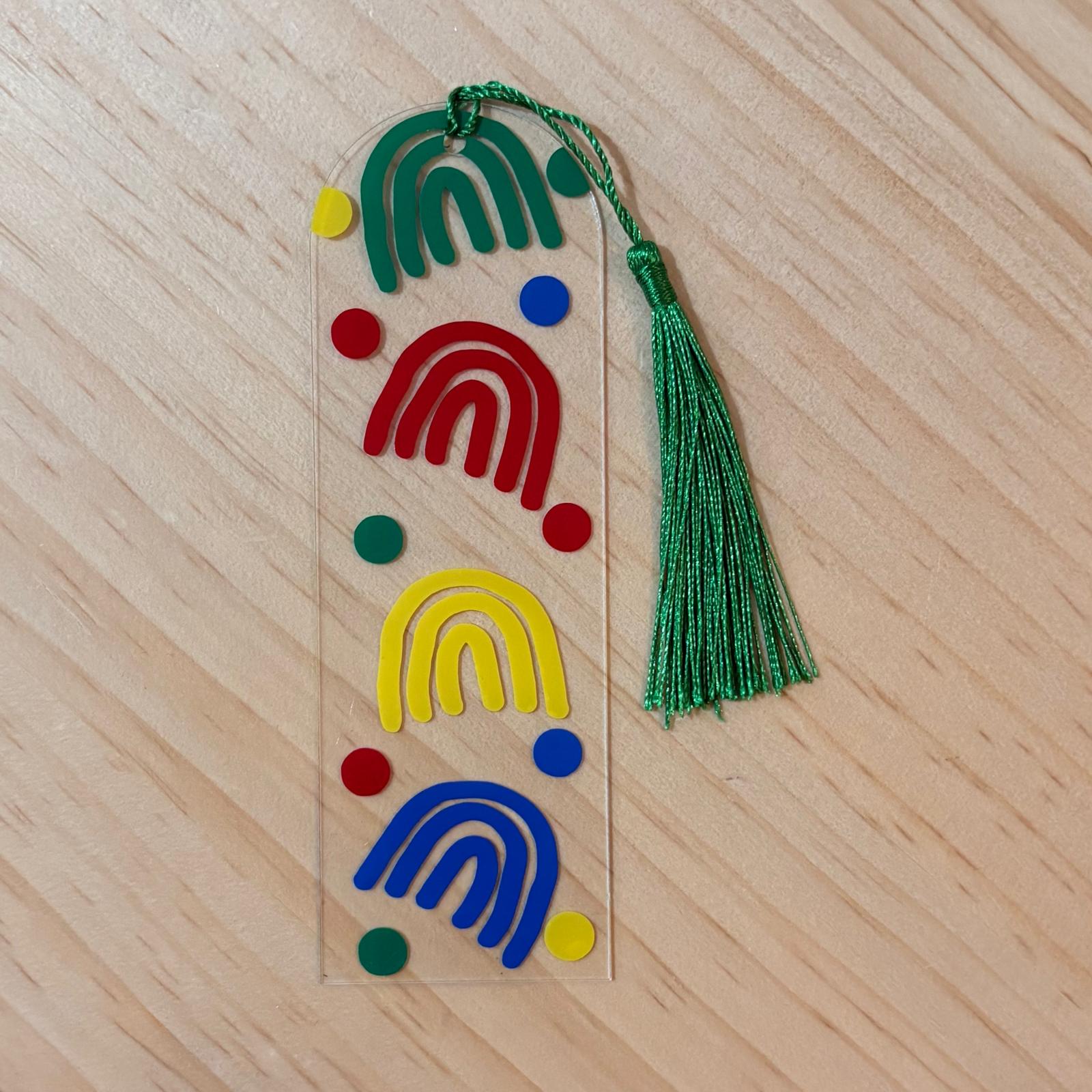 Multi-Colour rainbow bookmark