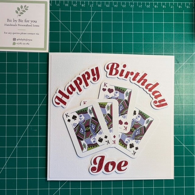 King of Cards Personalised Birthday Card