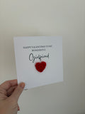 Girlfriend Valentines 6x6” card
