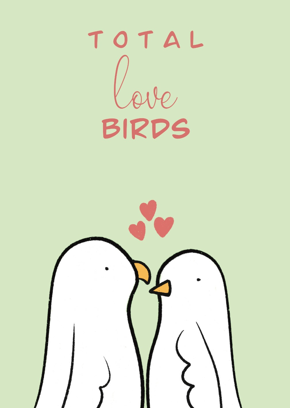 💚 Total Love Birds – 5×7 Romantic Greeting Card