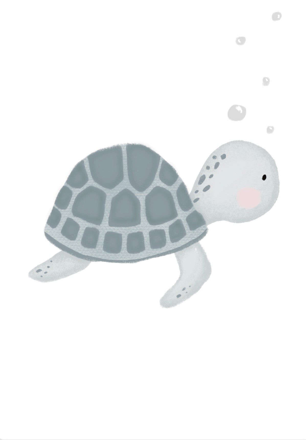 🐢 Gentle Sea Turtle Art Print