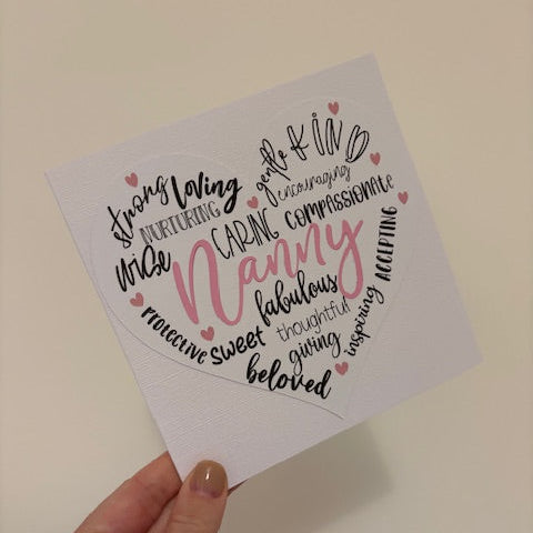 Heartfelt Nanny Birthday Card
