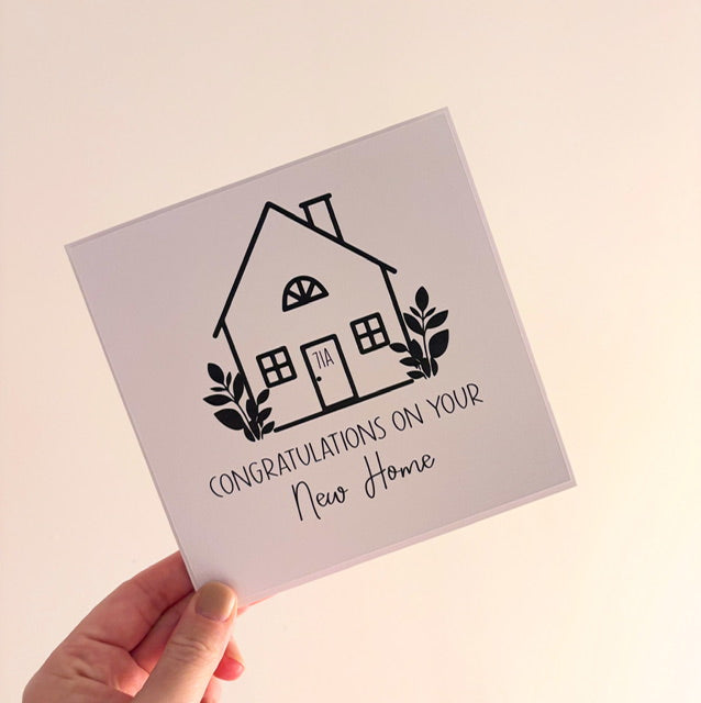 Personalised New Home Card