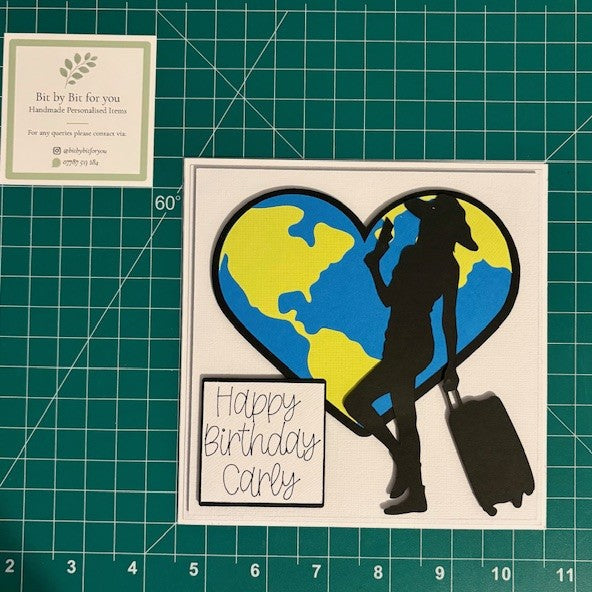 Personalised Birthday Card - Travelling Loving Design